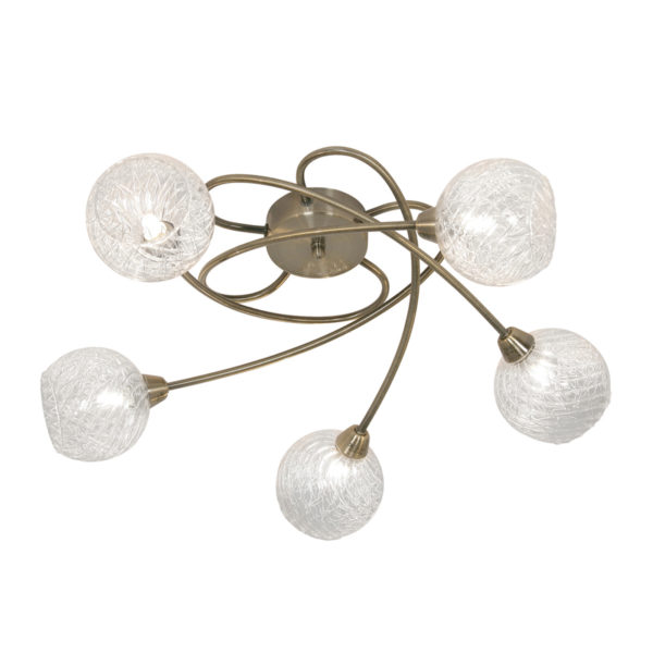TARN ANTIQUE BRASS 5 LIGHT